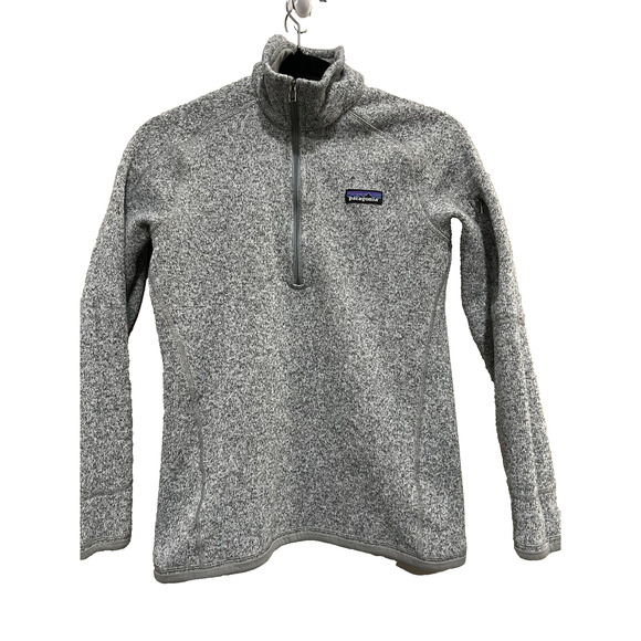 Patagonia Better Sweater 1/4 Zip Fleece Women's XS Marled Gray - Picture 1 of 6